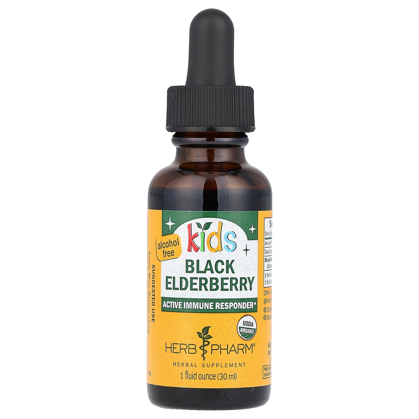 Herb Pharm, Kids, Black Elderberry, Alcohol Free, 246 mg, 1 fl oz (30 ml)