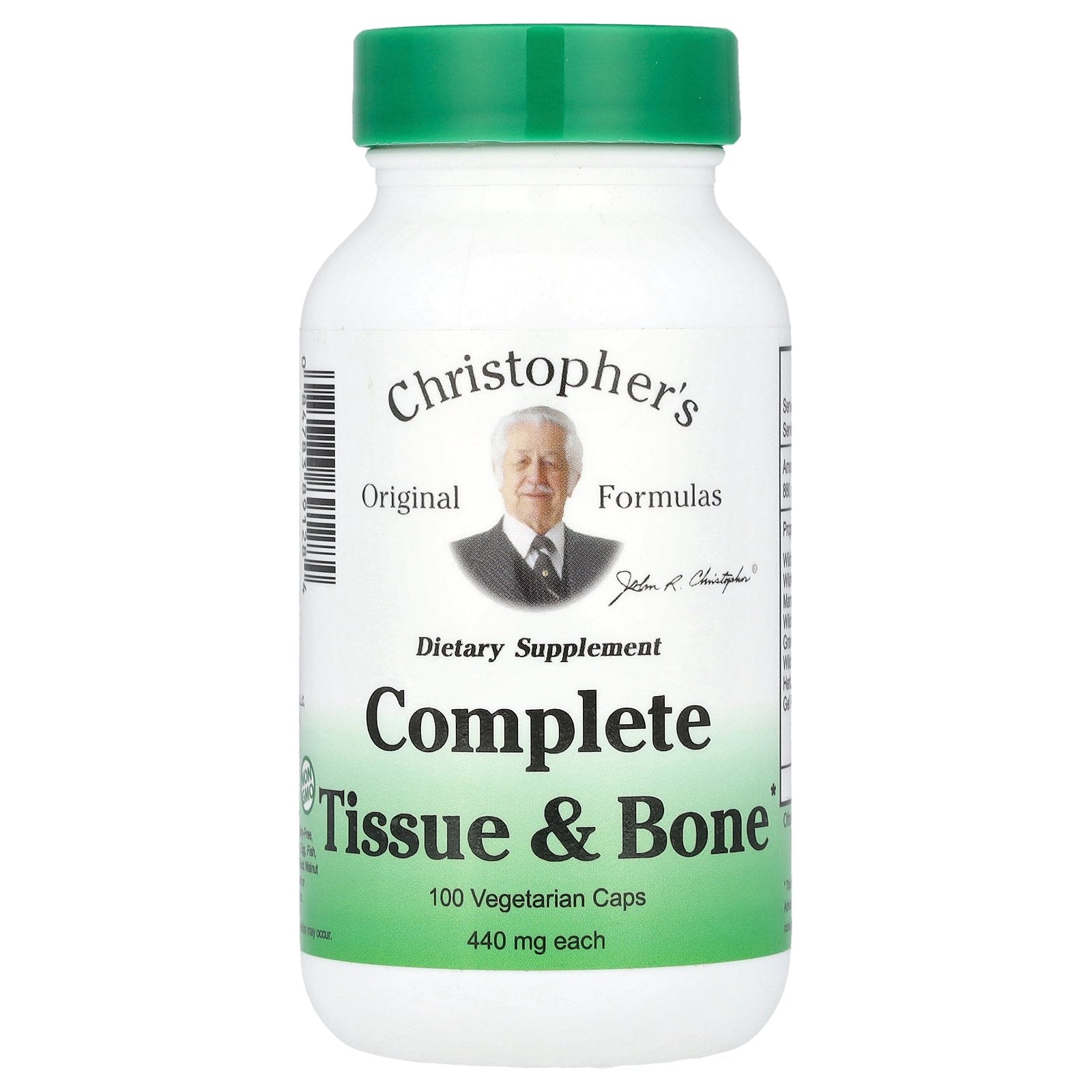 Christopher's Original Formulas, Complete Tissue & Bone, 440 mg, 100 Vegetarian Caps