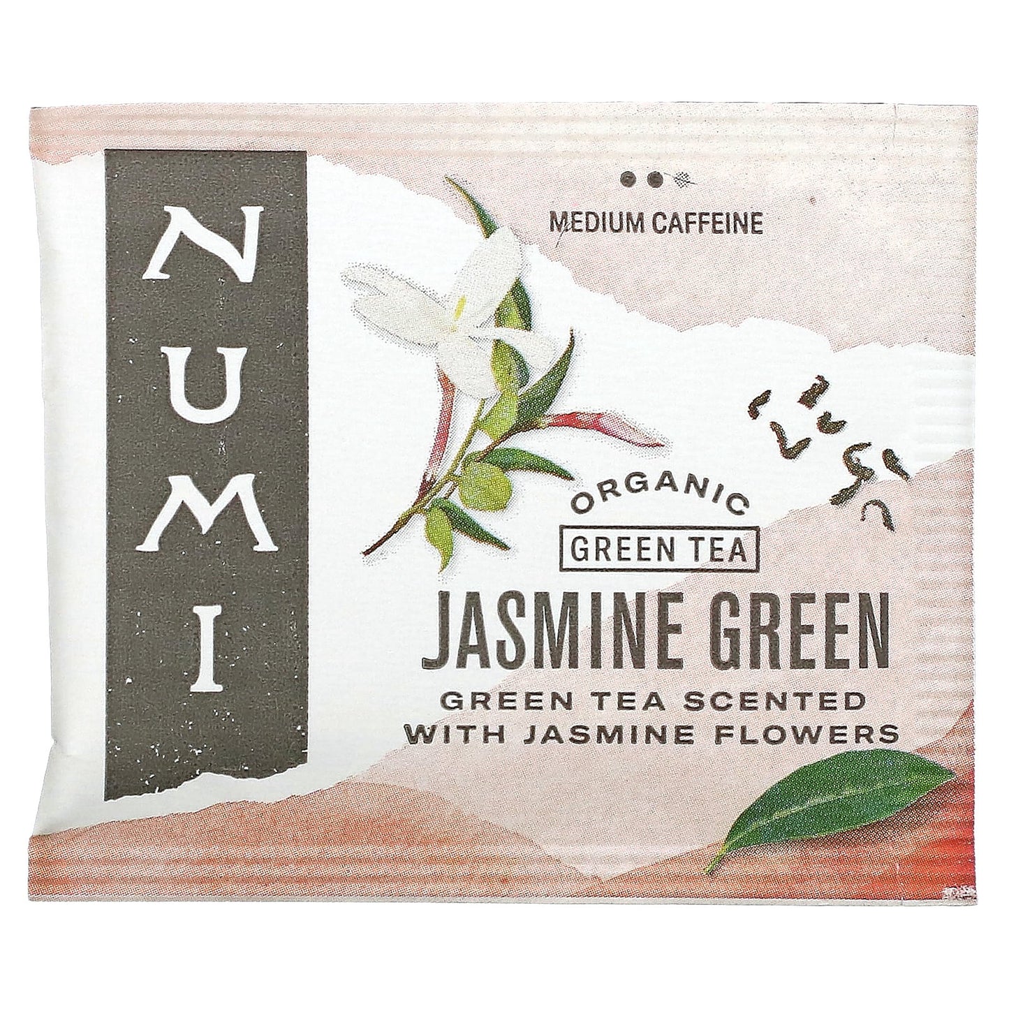 Numi Tea, Organic Green Tea, Jasmine Green, 18 Tea Bags, 1.27 oz (36 g)