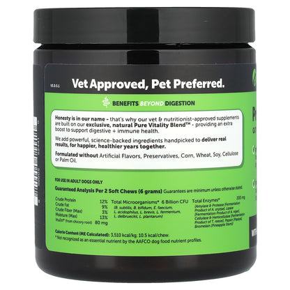 Pet Honesty, Probiotics, For Adult Dogs, Pumpkin, 90 Soft Chews, 9.5 oz (270 g)