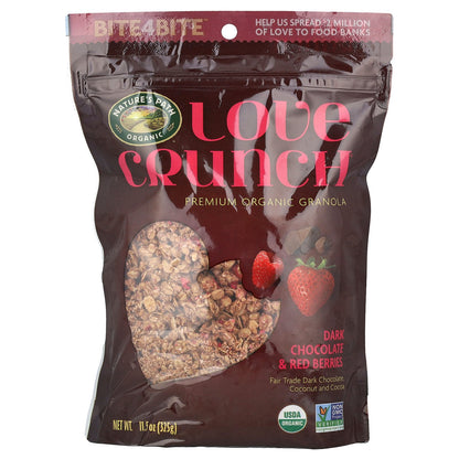 Nature's Path, Love Crunch®, Premium Organic Granola, Dark Chocolate & Red Berries, 11.5 oz (325 g)