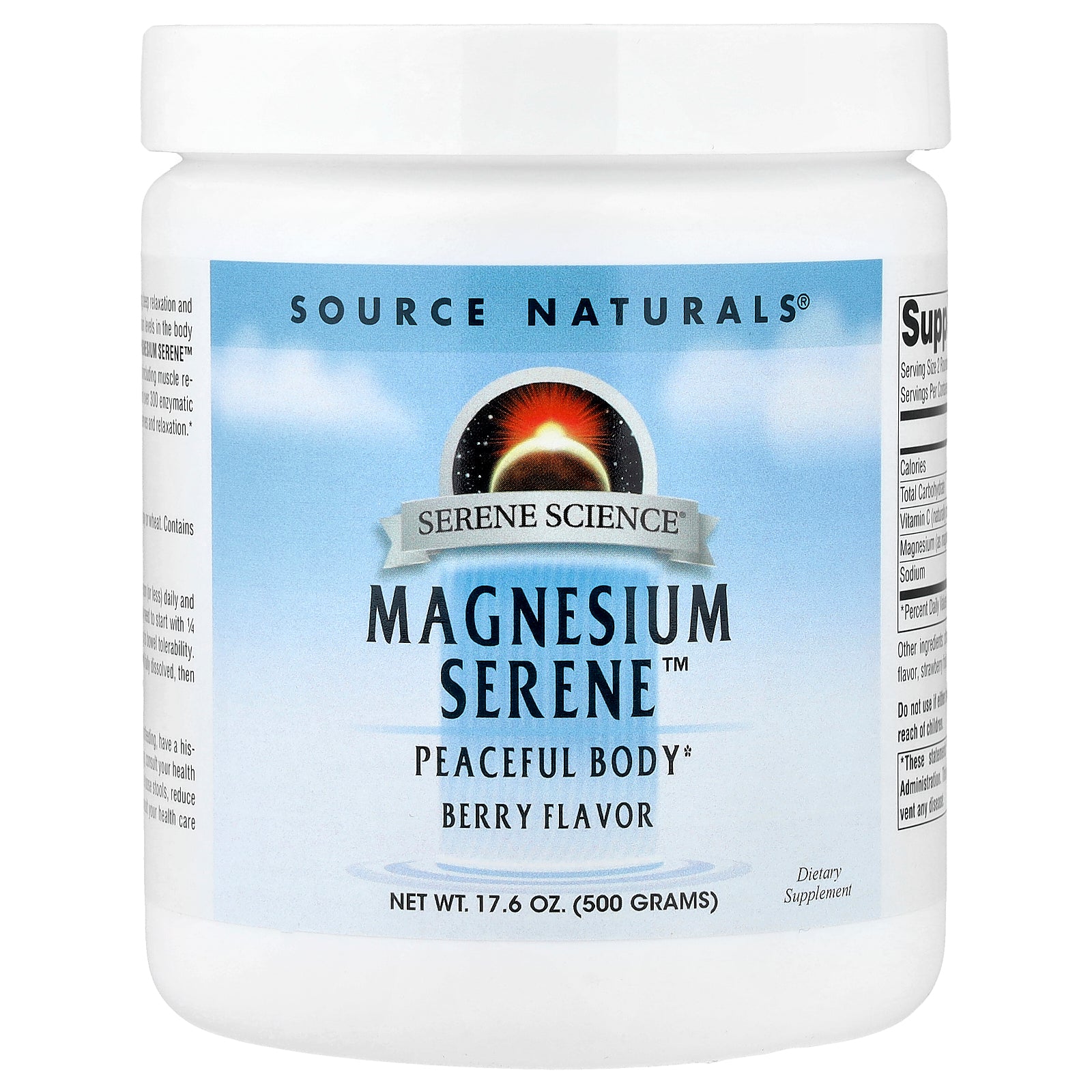 Source Naturals, Magnesium Serene™, Berry, 17.6 oz (500 g)