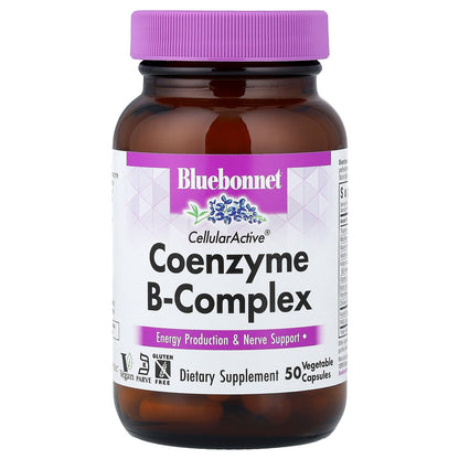 Bluebonnet Nutrition, CellularActive®, Coenzyme B-Complex, 50 Vegetable Capsules