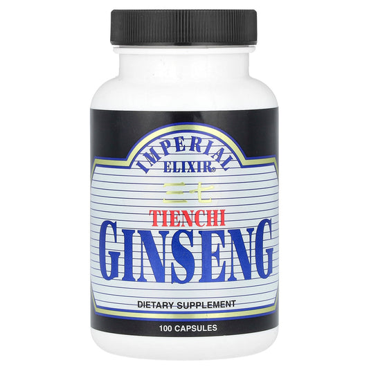 Imperial Elixir, Tienchi Ginseng, 100 Capsules (500 mg per Capsule)