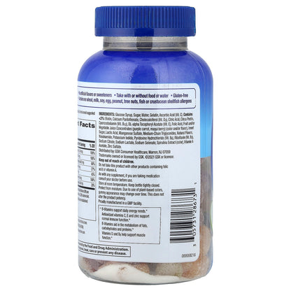 Centrum, Men Multigummies, Assorted Natural Fruit, 170 Gummies