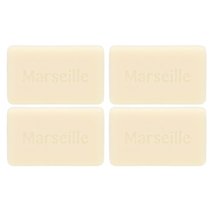 A La Maison de Provence, Hand & Body Bar Soap, Hypoallergenic Unscented, 4 Bars, 3.5 oz (100 g) Each