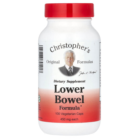 Christopher's Original Formulas, Lower Bowel Formula, 100 Vegetarian Caps