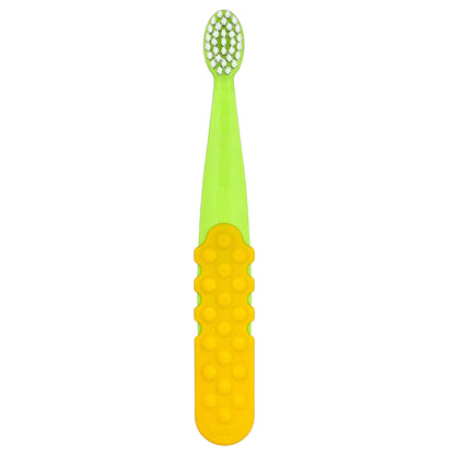 RADIUS, Totz Plus™ Brush, 3 Years +, Extra Soft, Green/Yellow, 1 Toothbrush
