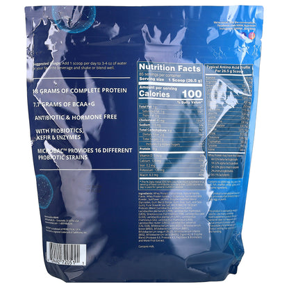 MRM Nutrition, Whey Protein with Probiotics & Postbiotics, Vanilla, 5 lb (2,270 g)