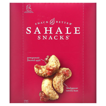 Sahale Snacks,  Glazed Mix, Pomegranate Vanilla Flavored Cashews, 9 Packs, 1.5 oz (42.5 g) Each