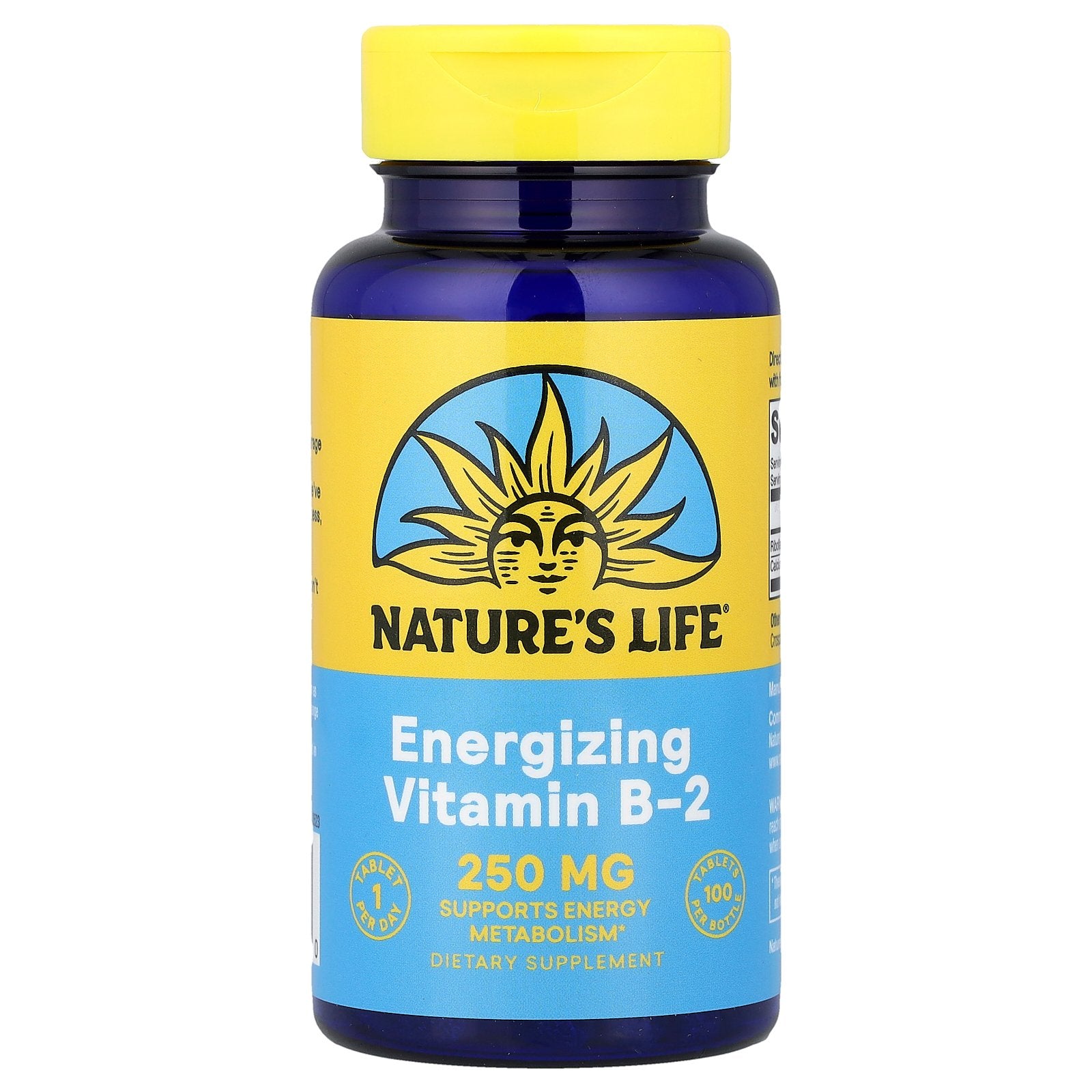 Nature's Life, Vitamin B-2, Energizing, 100 Tablets