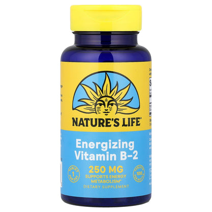 Nature's Life, Vitamin B-2, Energizing, 100 Tablets