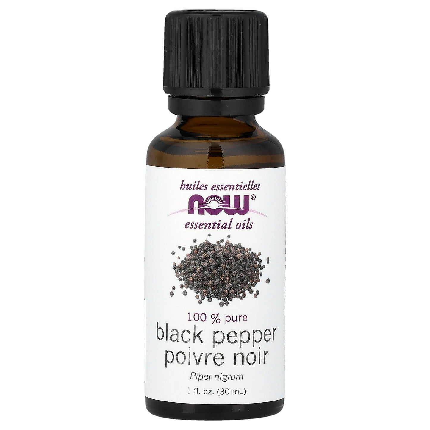 NOW Foods, Essential Oils, Black Pepper, 1 fl oz (30 ml)