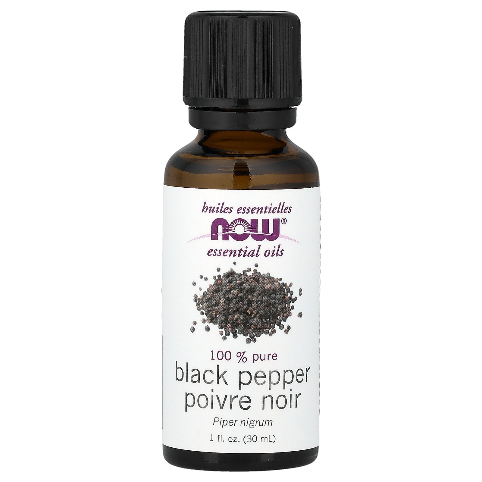 NOW Foods, Essential Oils, Black Pepper, 1 fl oz (30 ml)