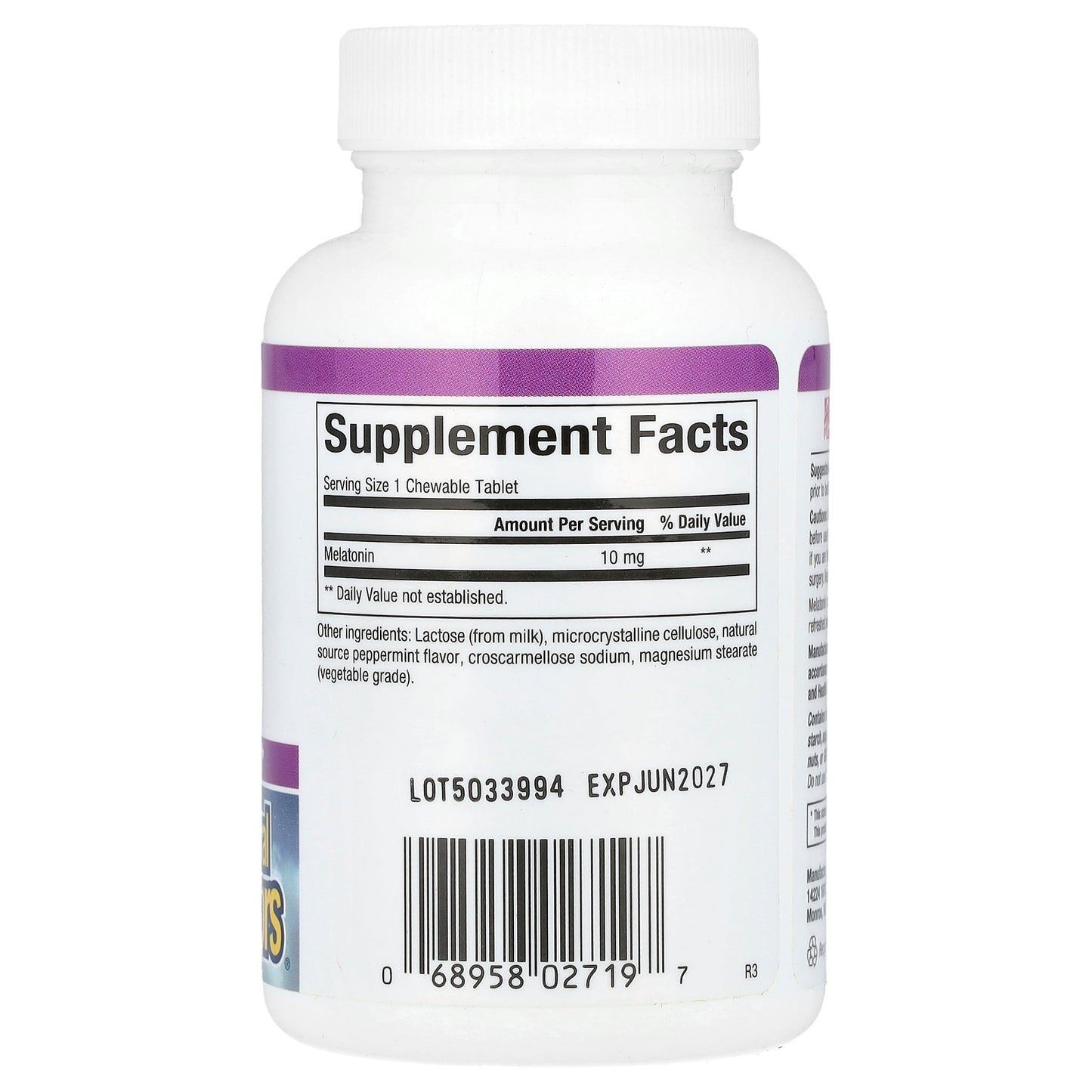 Natural Factors, Stress-Relax, Melatonin, 10 mg, 60 Chewable Tablets