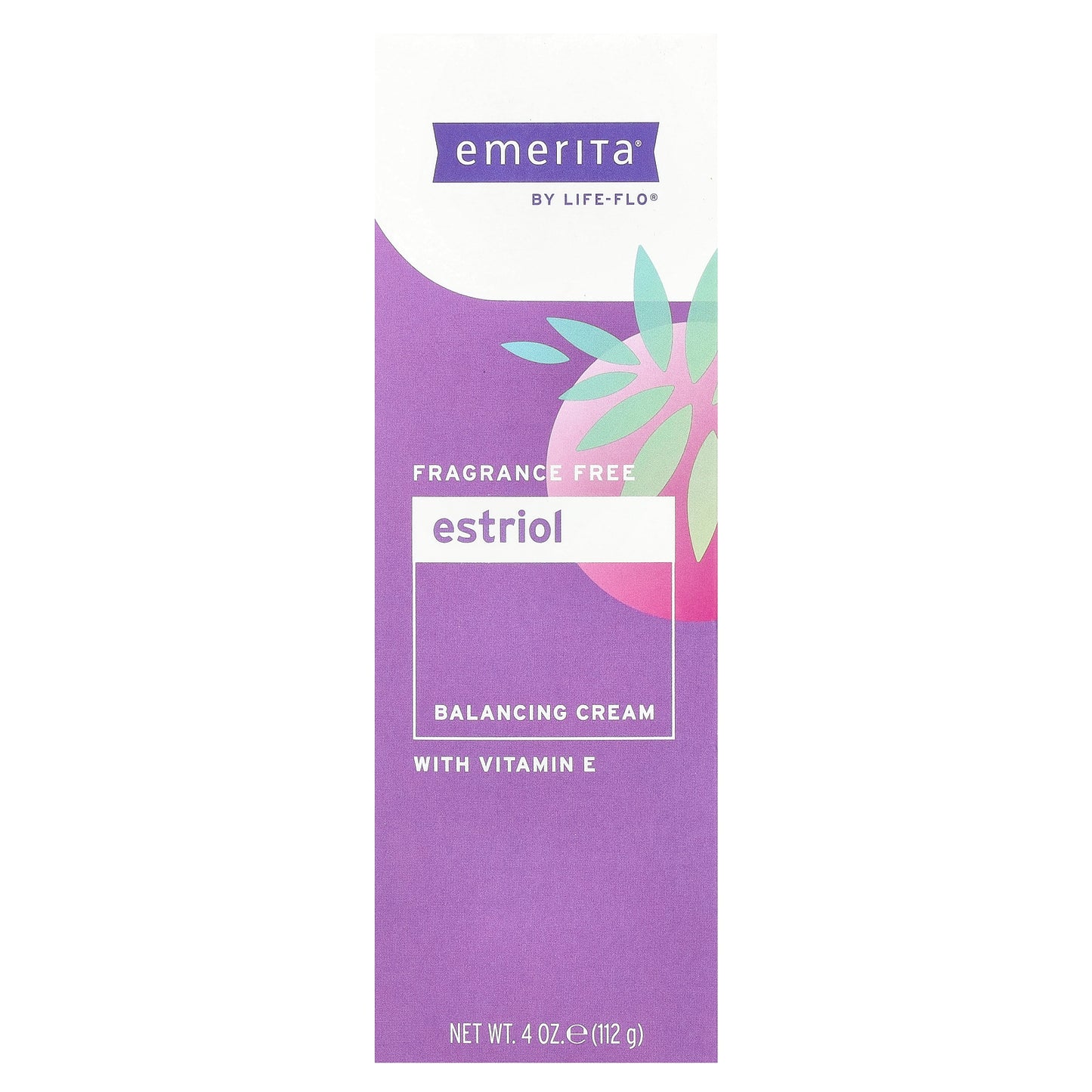 Emerita, Estriol Balancing Cream with Vitamin E, Fragrance Free , 4 oz (112 g)