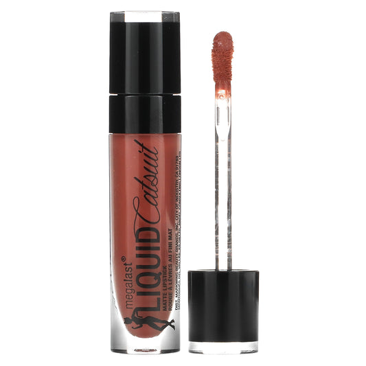 wet n wild, MegaLast, Liquid Catsuit, Matte Lipstick, 925B Give Me Mocha, 0.21 oz (6 g)