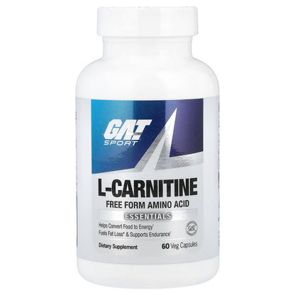 GAT, L-Carnitine, 60 Veg Capsules (500 mg per Capsule)