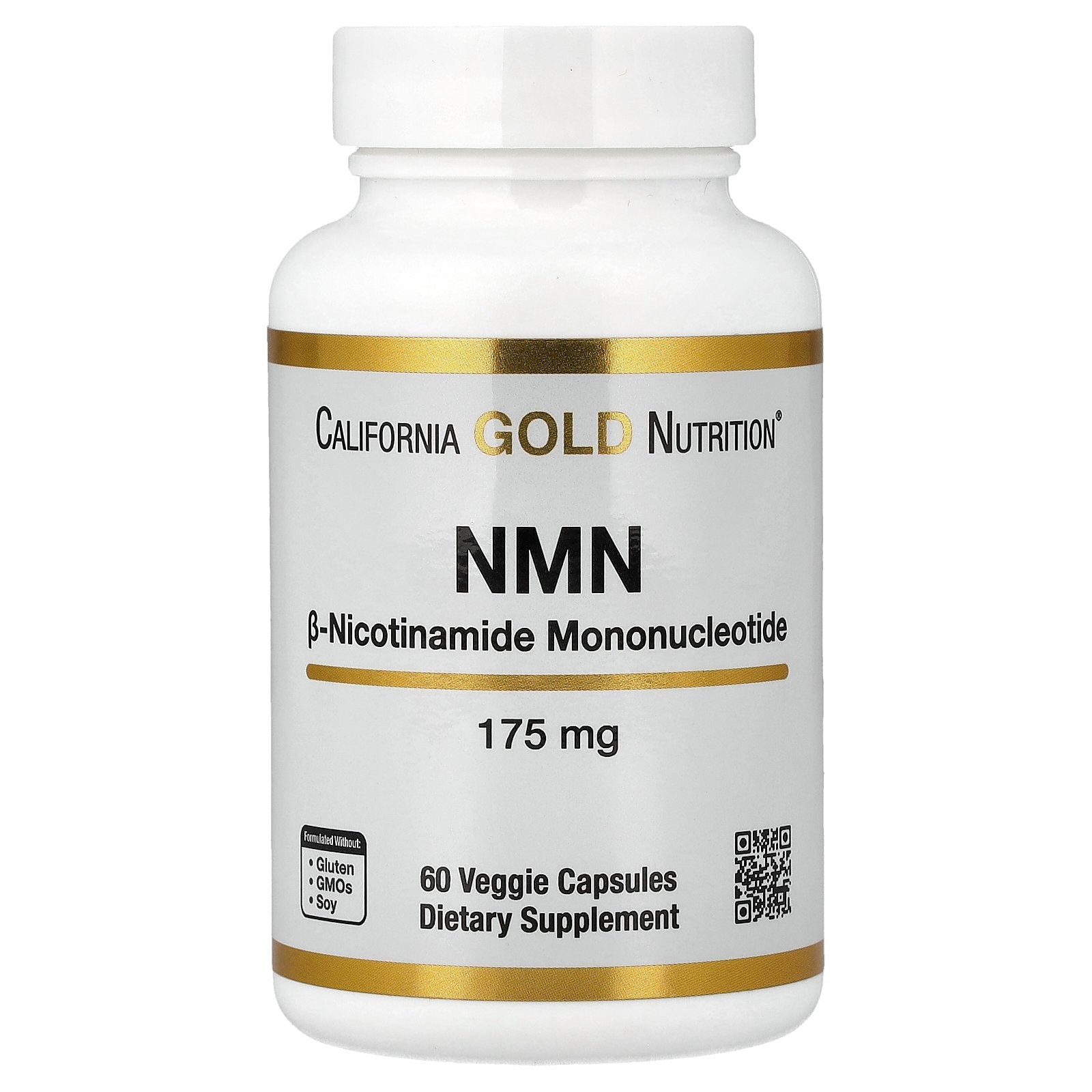 California Gold Nutrition, NMN, 175 mg, 60 Veggie Capsules