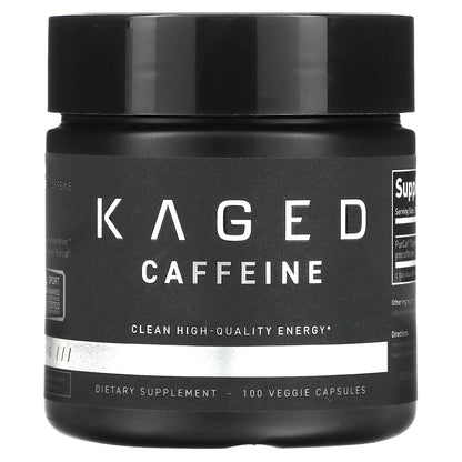 Kaged, Caffeine, 100 Veggie Capsules