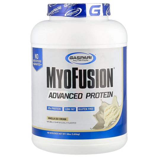 Gaspari Nutrition, MyoFusion®, Advanced Protein, Vanilla Ice Cream, 4 lbs (1.81 kg)