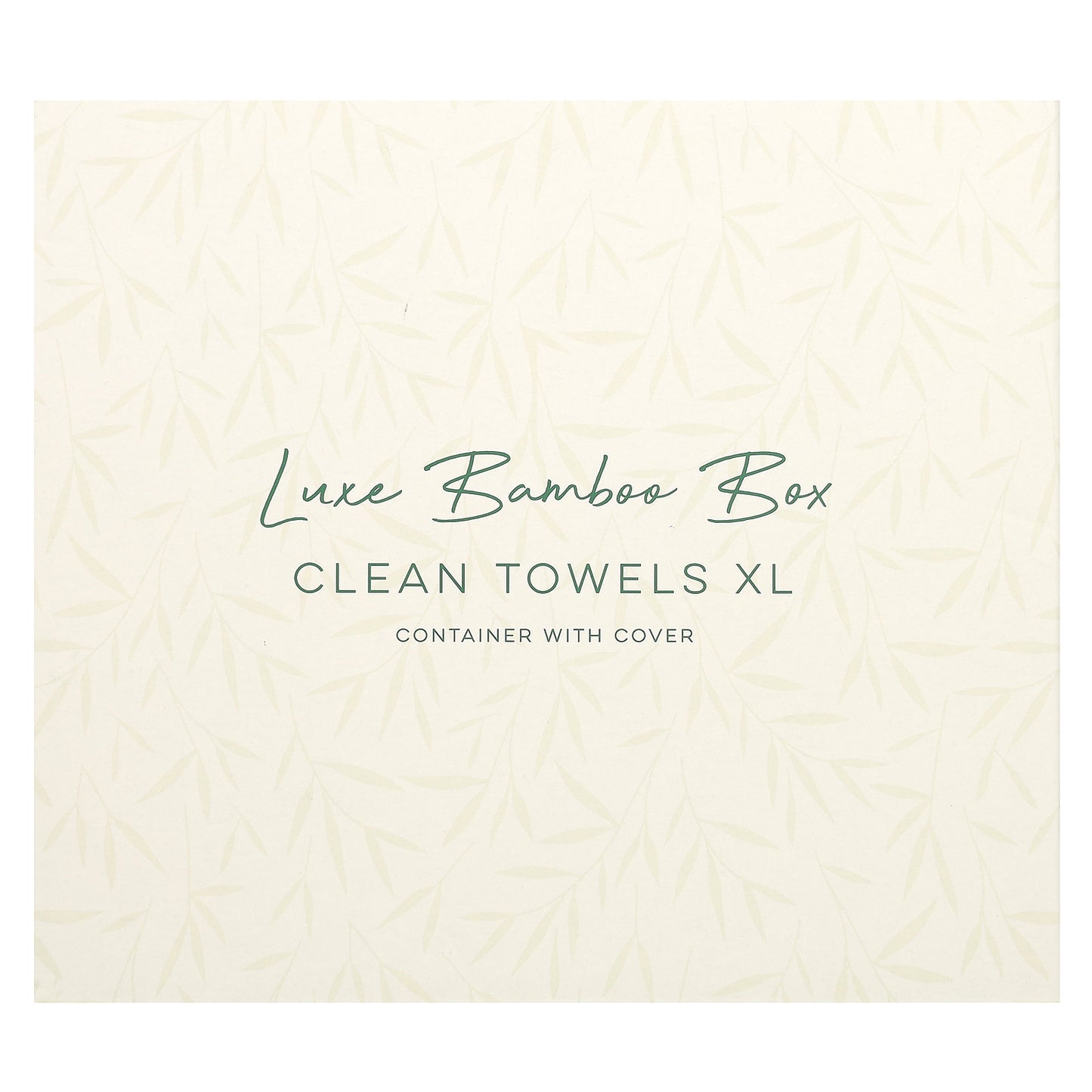 Clean Skin Club, Luxe Bamboo Box, Clean Towels XL, Container with Cover , 50 Count