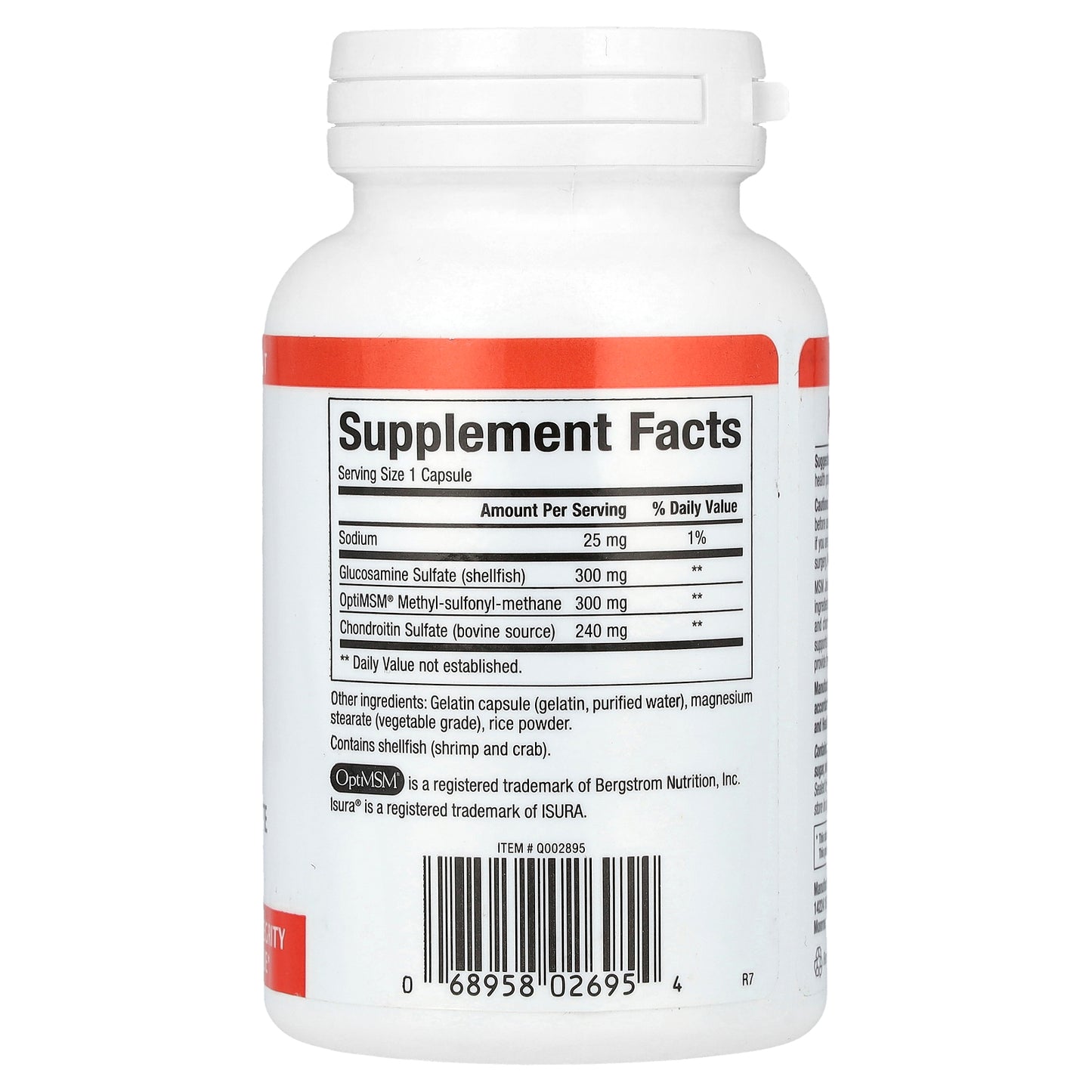 Natural Factors, MSM Joint Formula with Glucosamine & Chondroitin Sulfate, 90 Capsules