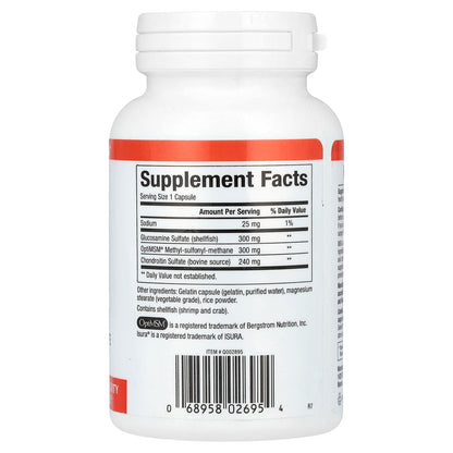 Natural Factors, MSM Joint Formula with Glucosamine & Chondroitin Sulfate, 90 Capsules