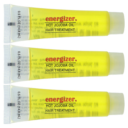 Hobe Labs, Energizer, Hot Jojoba Oil Hair Treatment, 3 Reclosable Tubes, 0.5 fl oz (14.8 ml) Each