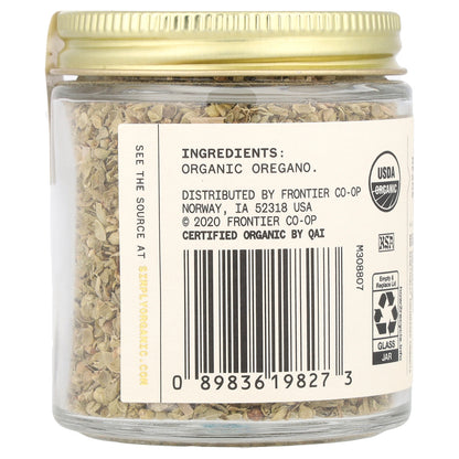 Simply Organic, Single Origin, Turkish Oregano, 0.52 oz (15 g)