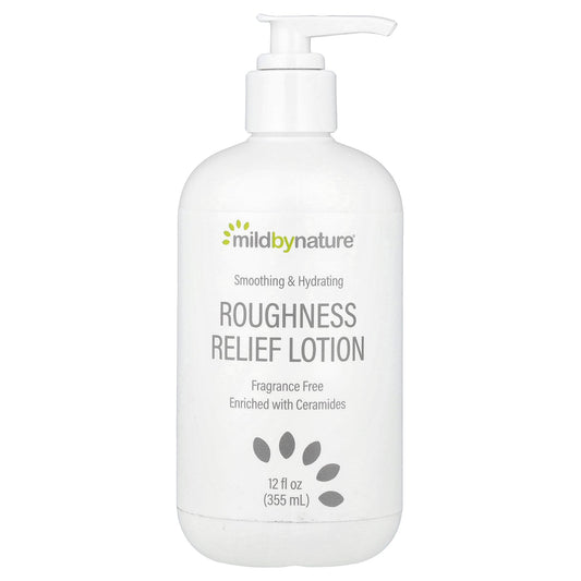 Mild By Nature, Roughness Relief Lotion, Fragrance Free, 12 fl oz (355 ml)