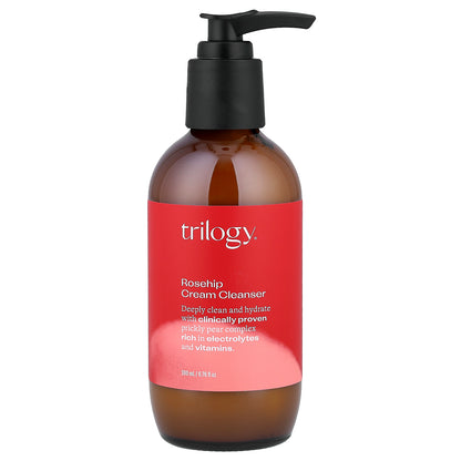 Trilogy, Rosehip Cream Cleanser, For All Skin Types, 6.76 fl oz (200 ml)