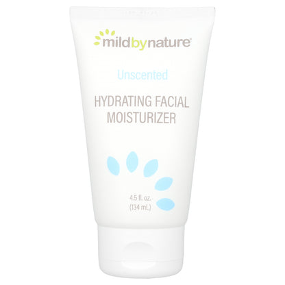 Mild By Nature, Hydrating Facial Moisturizer, Unscented, 4.5 fl oz (134 mL)