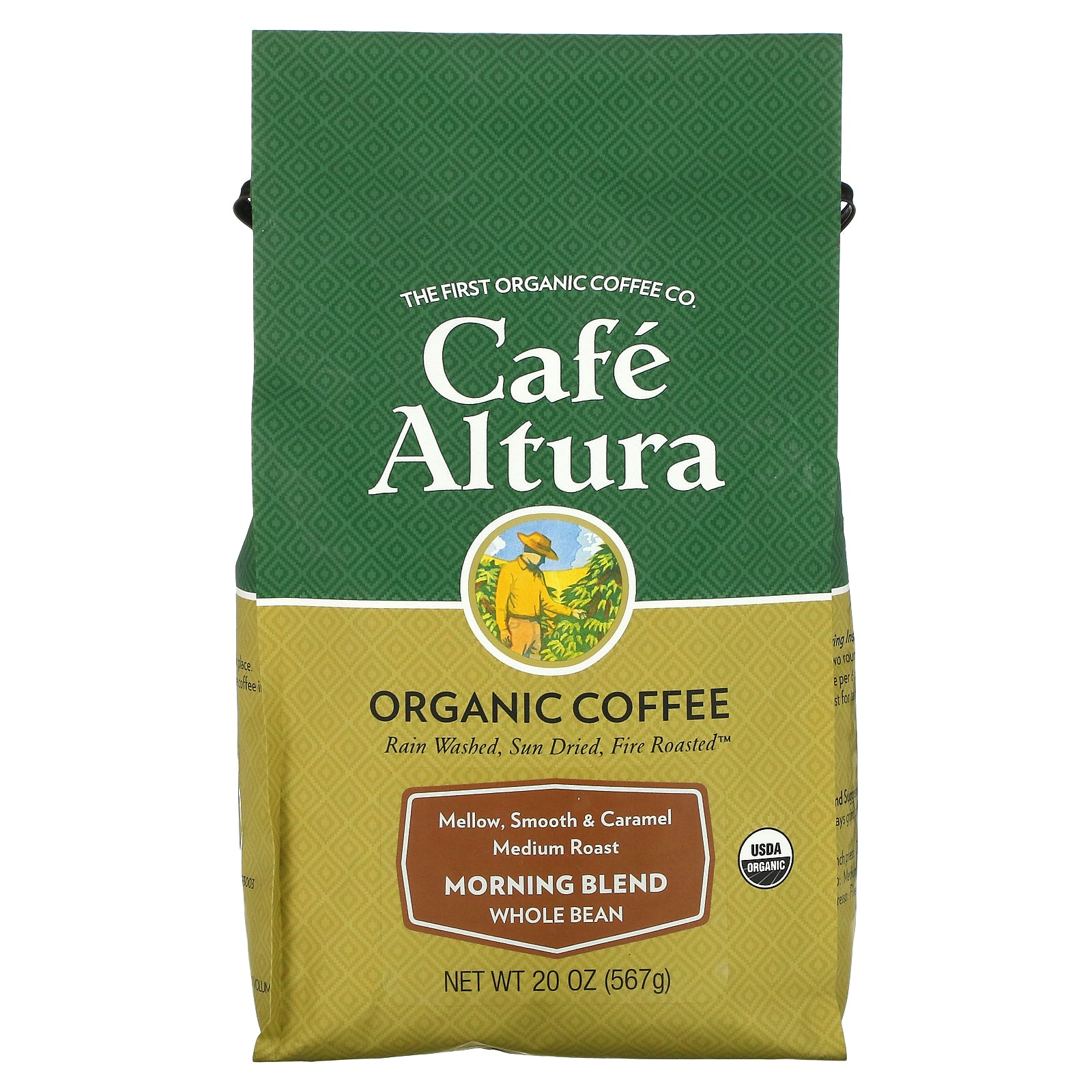 Cafe Altura, Organic Coffee, Morning Blend, Whole Bean, Medium Roast, 20 oz (567 g)