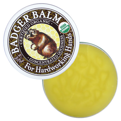 Organic Badger Balm for Hardworking Hands, 0.75 oz (21 g)