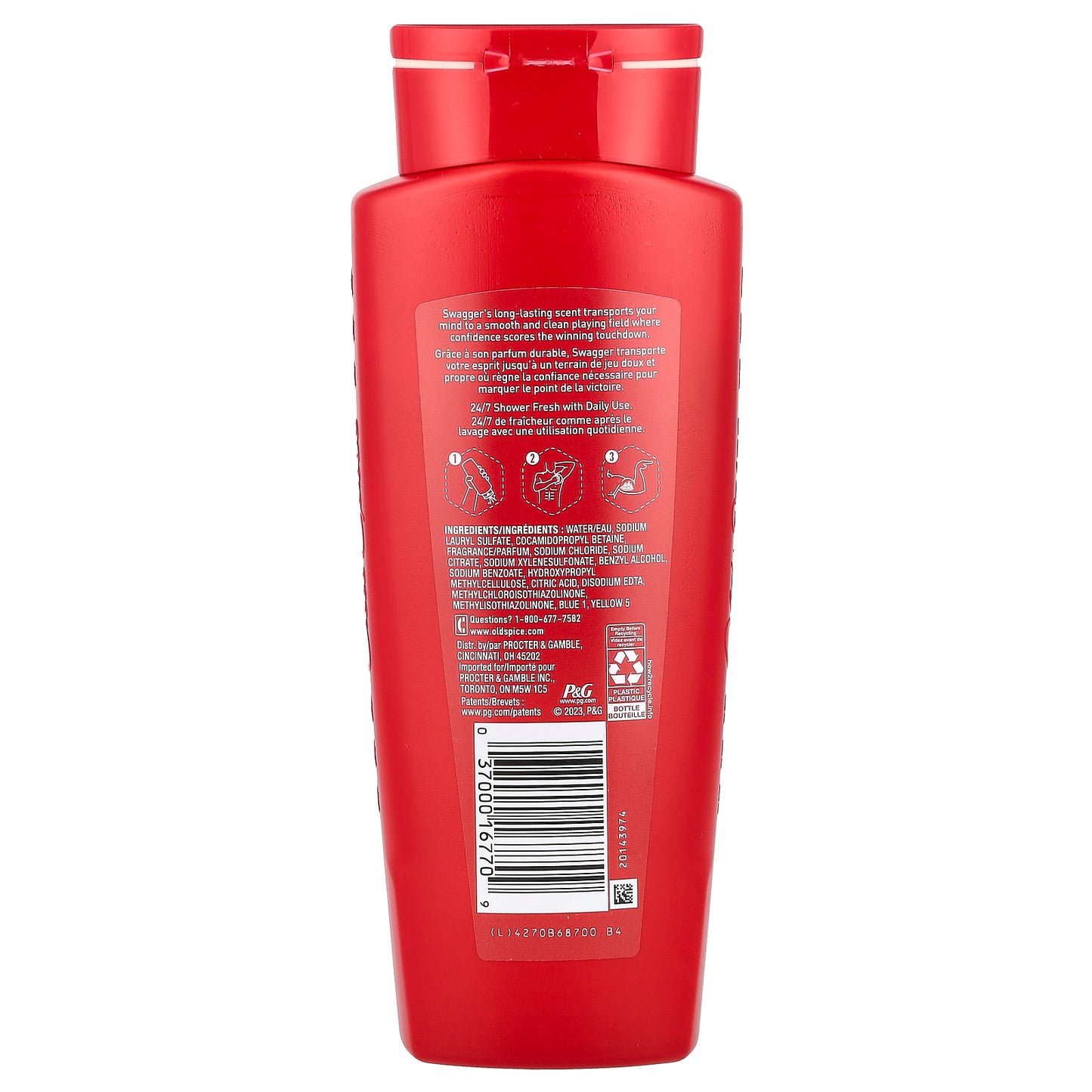 Old Spice, Swagger Body Wash, Cedarwood, 16 fl oz (473 ml)