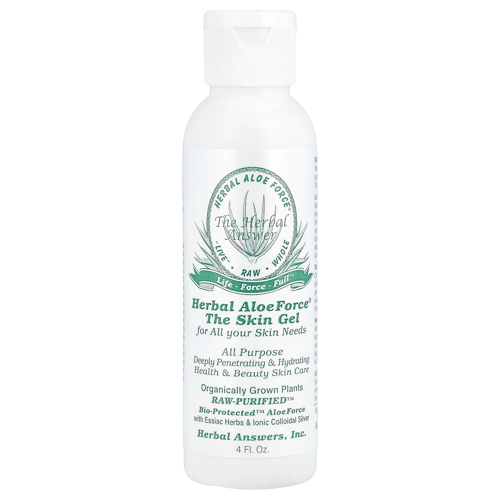 Herbal Answers, Herbal Aloe Force®, The Skin Gel, 4 fl oz