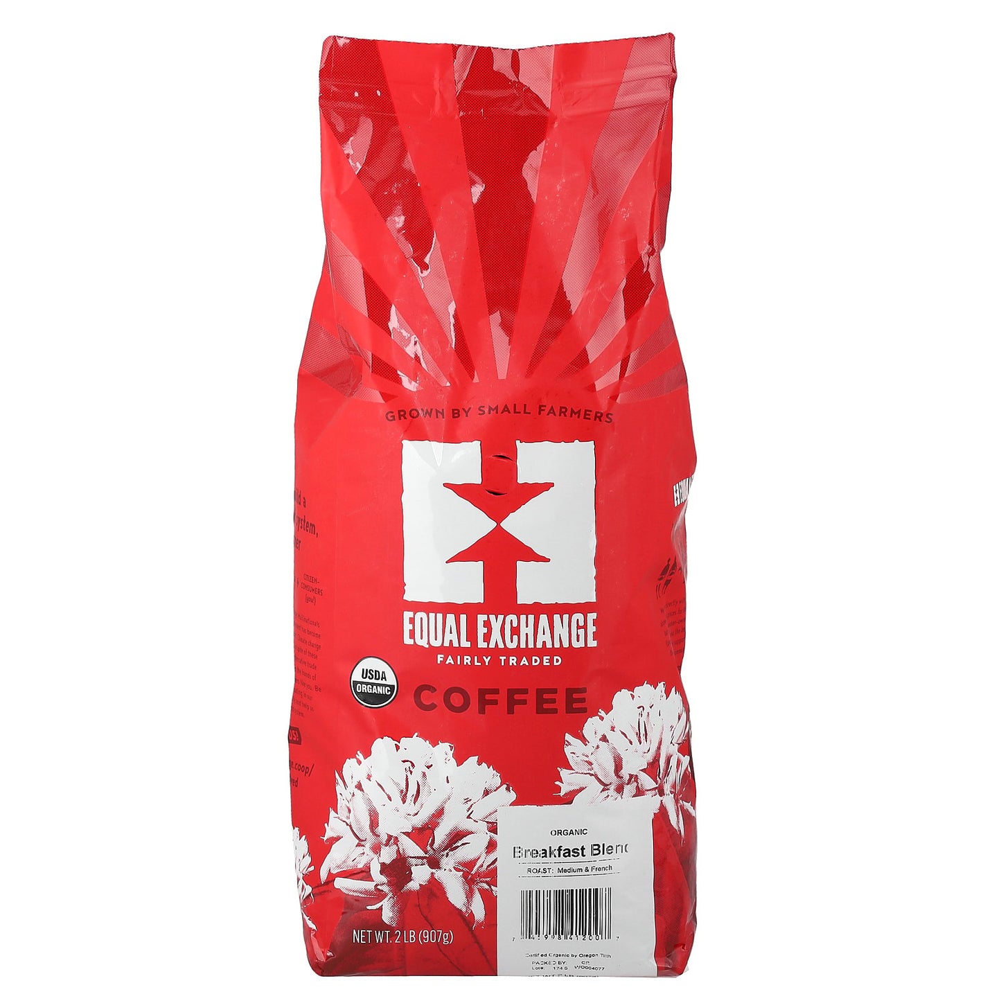 Equal Exchange, Coffee, Organic Breakfast Blend, Medium & French Roasts, 2 lb (907 g)