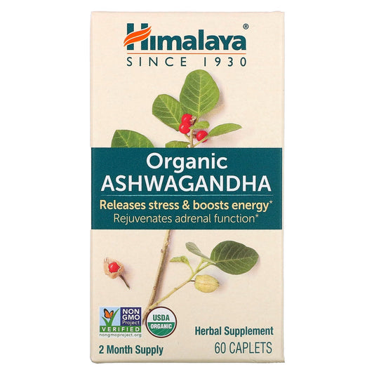 Himalaya, Organic Ashwagandha, 60 Caplets