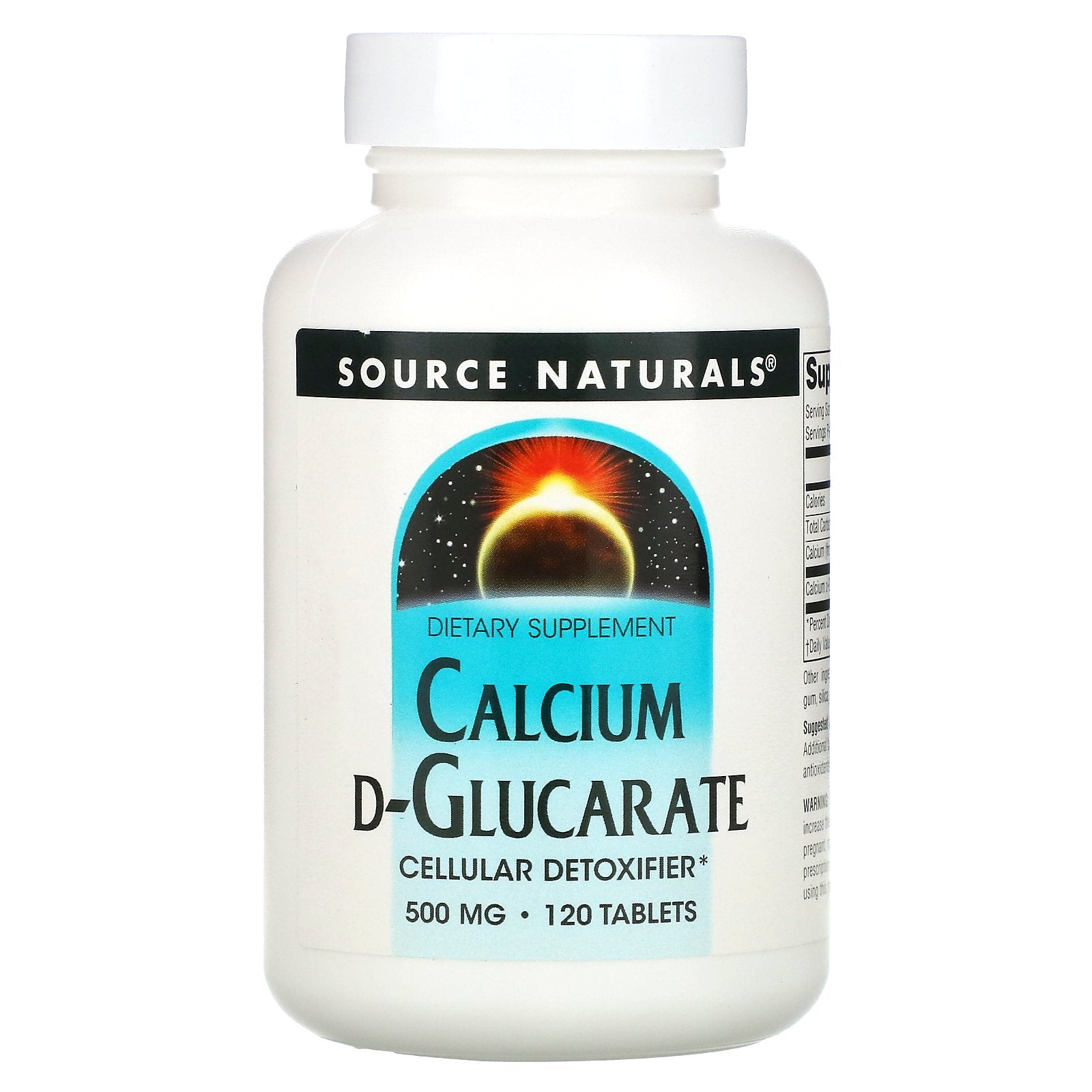 Source Naturals, Calcium D-Glucarate, 1,000 mg, 120 Tablets (500 mg per Tablet)