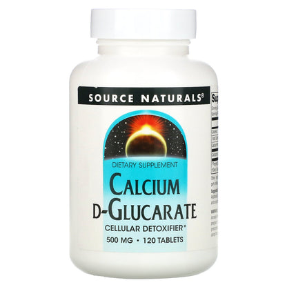 Source Naturals, Calcium D-Glucarate, 1,000 mg, 120 Tablets (500 mg per Tablet)