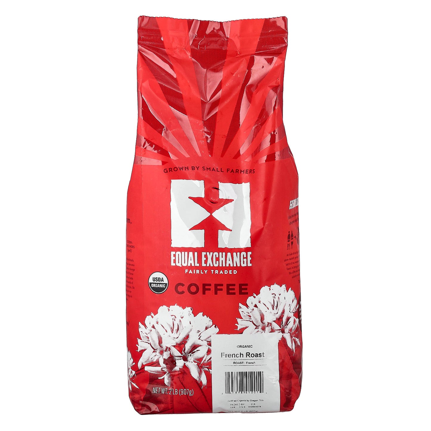 Equal Exchange, Organic Coffee, Whole Bean, French Roast, 2 lb (907 g)