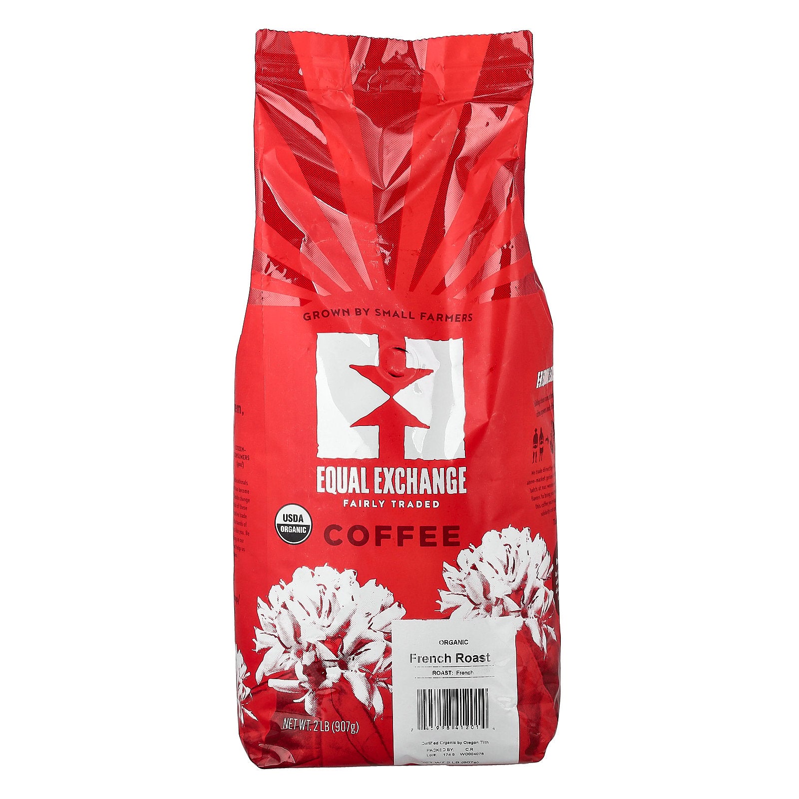 Equal Exchange, Organic Coffee, Whole Bean, French Roast, 2 lb (907 g)