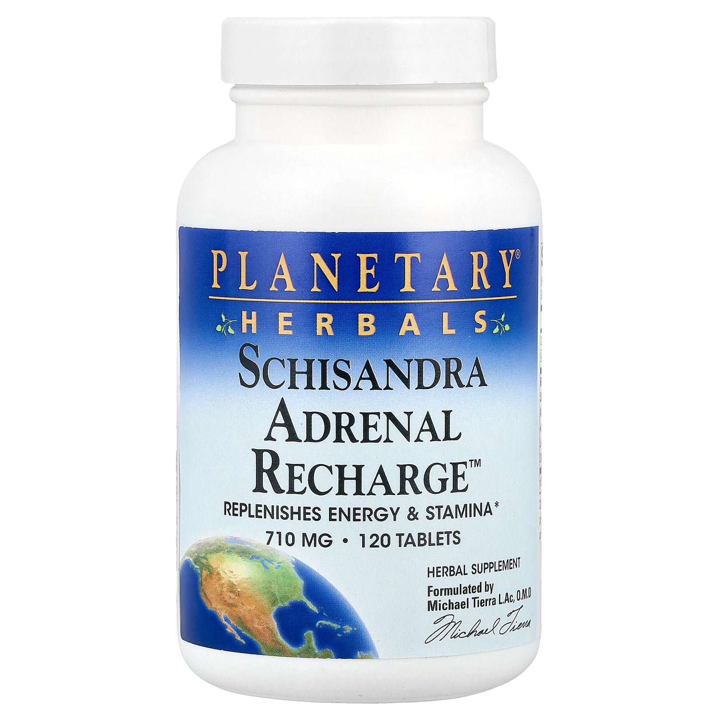 Planetary Herbals, Schisandra Adrenal Recharge™, 120 Tablets