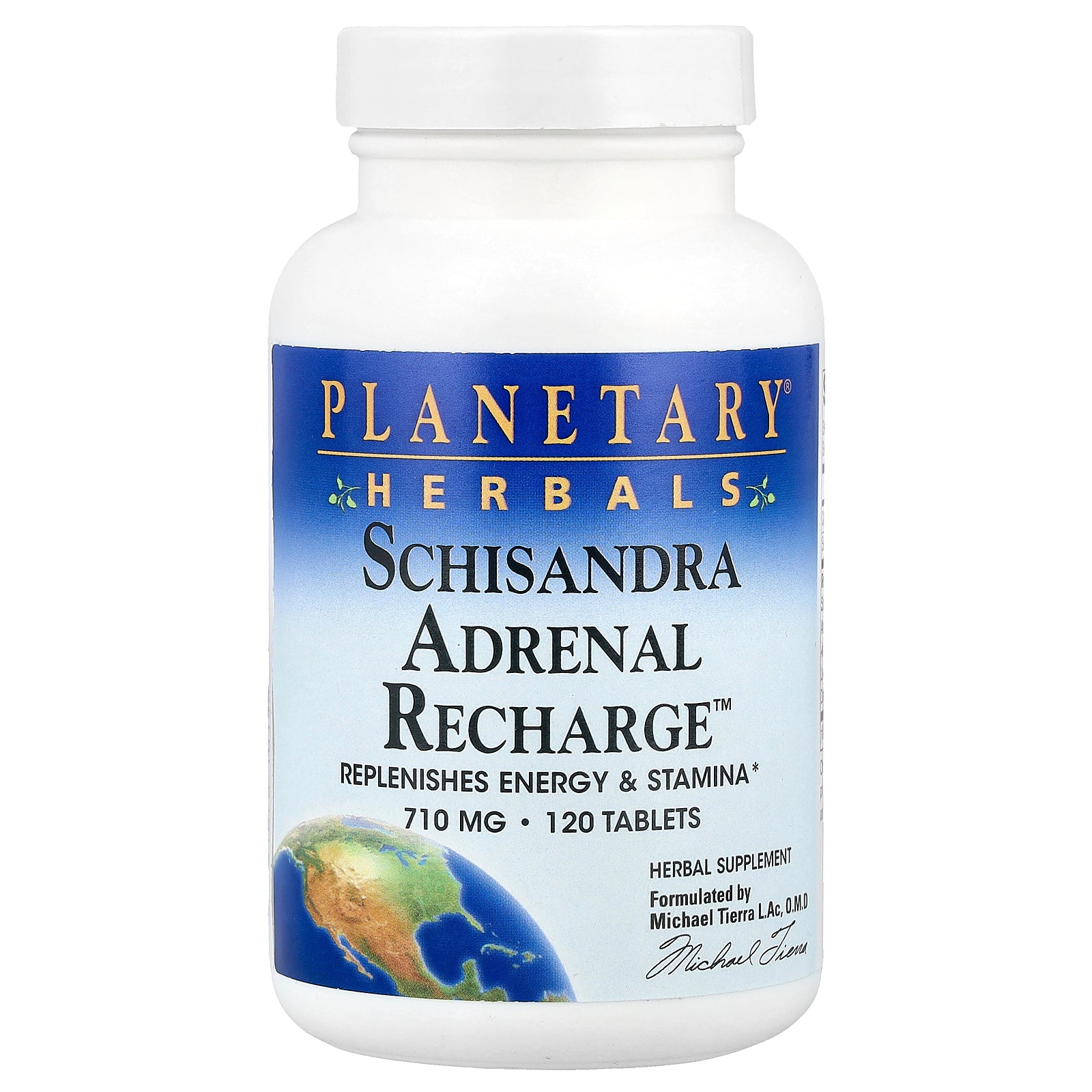Planetary Herbals, Schisandra Adrenal Recharge™, 120 Tablets