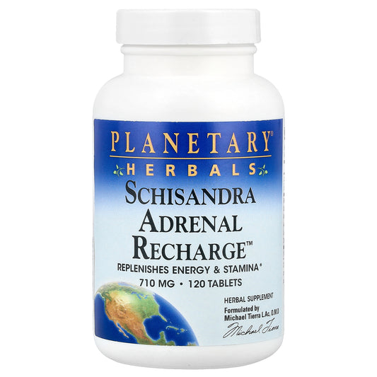 Planetary Herbals, Schisandra Adrenal Recharge™, 120 Tablets