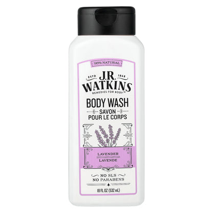 J R Watkins, Body Wash, Lavender, 18 fl oz (532 ml)