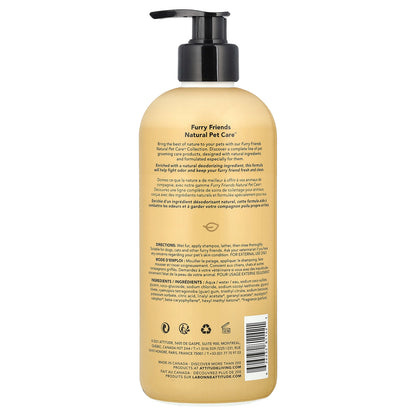 ATTITUDE, Furry Friends, Natural Pet Care, Deodorizing Shampoo, Lavender, 16 fl oz (473 ml)