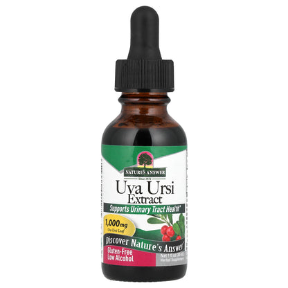 Nature's Answer, Uva Ursi Extract, Low Alcohol, 1,000 mg, 1 fl oz (30 ml)