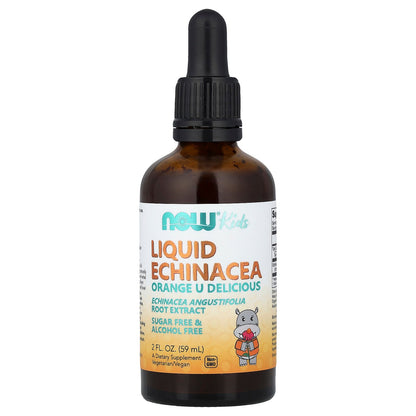NOW Foods, Kids, Liquid Echinacea, Orange, 2 fl oz (59 ml)